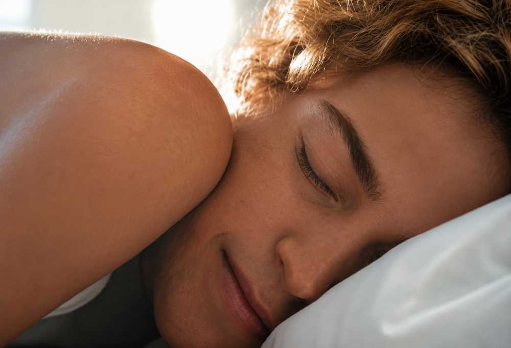 Woman sleeping peacefully